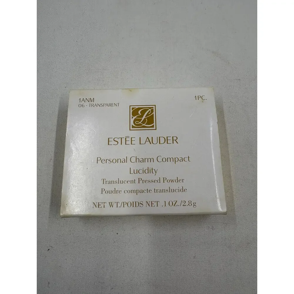 Vtg Estée Lauder Gold Compact Charm - Lucidity